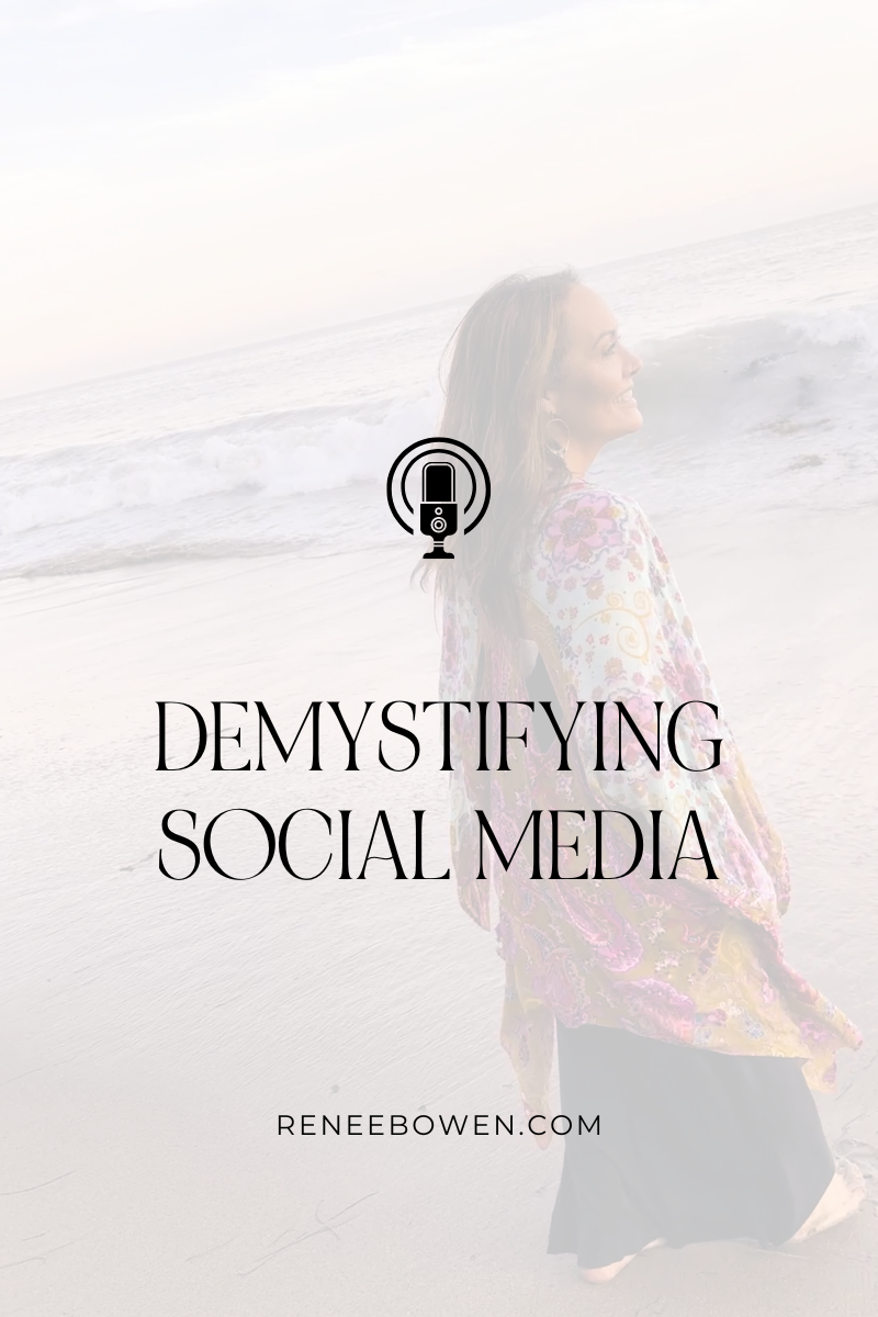 female creative entrepreneur at the beach social media