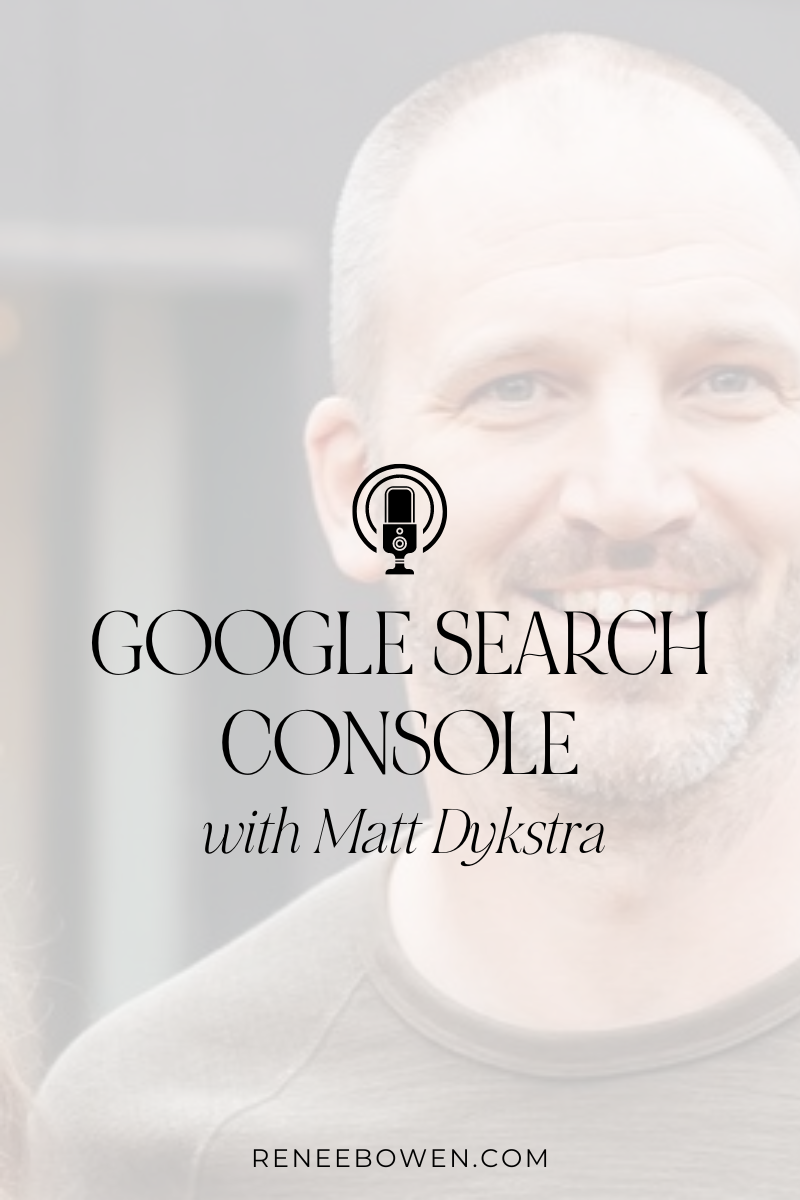 man smiling at camera with google search console written over the face for blog thumbnail